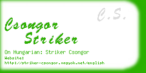 csongor striker business card
